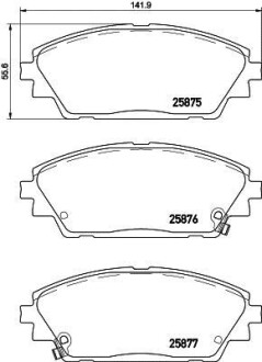 Гальмівні колодки (набір) HELLA 8DB355021421