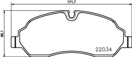 Гальмівні колодки (набір) HELLA 8DB355021571