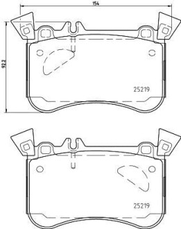 Гальмівні колодки (набір) HELLA 8DB355021771