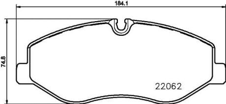 Гальмівні колодки (набір) HELLA 8DB355021961