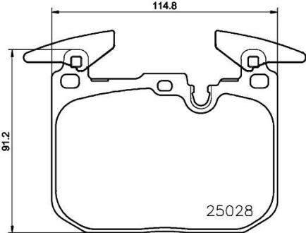 Гальмівні колодки (набір) HELLA 8DB355023141