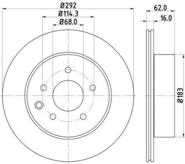 Диск гальмівний 54440PRO HELLA 8DD355118711