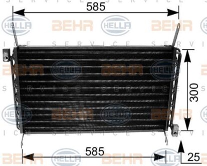 Радіатор кондиціонера HELLA 8FC351035671