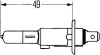 Лампа розжарювання STANDARD H1 12V 55W P14,5s HELLA 8GH002089131 (фото 2)