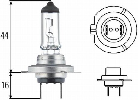 Автолампа H7 24V 70W PX26D HELLA 8GH007157241