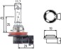 Лампа розжарювання HEAVY DUTY H11 24V 70W PGJ19-2 HELLA 8GH008358241 (фото 1)