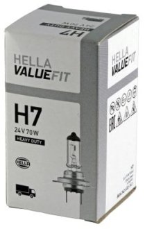 Лампа VALUEFIT H7 24V 70W PX26d HELLA 8GH242632141