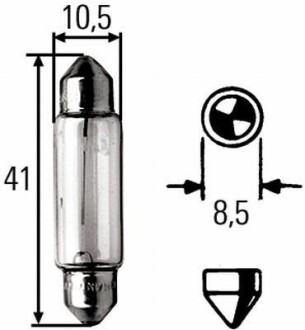 Ліхтар накалу HELLA 8GM002091321