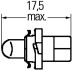 Ліхтар накалу, освещение щитка приборов HELLA 8GS006677121 (фото 2)