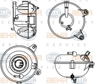 Компенсаційний бак AU/SE/SK/VW HELLA 8MA376702464