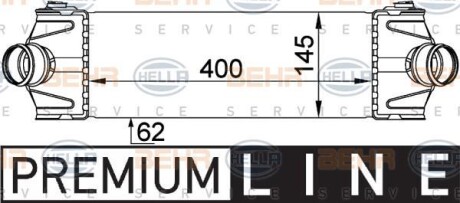 Радиатор интеркуллера HELLA 8ML376765101