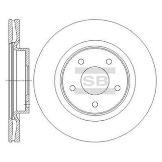 Диск гальмівний Hi-Q (SANGSIN) SD4223
