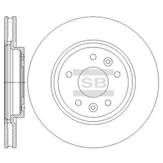 Диск гальмівний Hi-Q (SANGSIN) SD4251