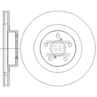 Тормозной диск передний Hi-Q (SANGSIN) SD4701