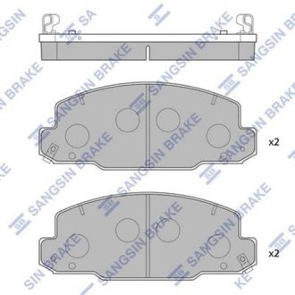 Колодки тормозные передние Hi-Q (SANGSIN) SP1450