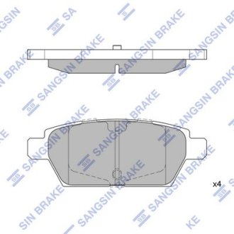 Колодки галь11івні дискові Hi-Q (SANGSIN) SP1476