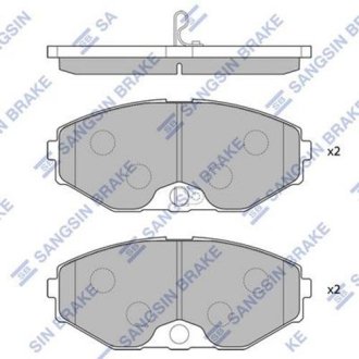 Колодки гальмівні дискові передні Hi-Q (SANGSIN) SP1600