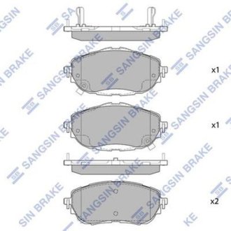 Колодки тормозные Hi-Q (SANGSIN) SP1700