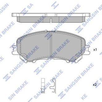 Колодки тормозные Hi-Q (SANGSIN) SP1715