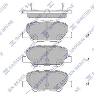 Колодки тормозные Hi-Q (SANGSIN) SP1731