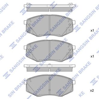 Колодки тормозные Hi-Q (SANGSIN) SP1847