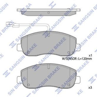 Кт. Тормозные колодки дисковые Hi-Q (SANGSIN) SP1969