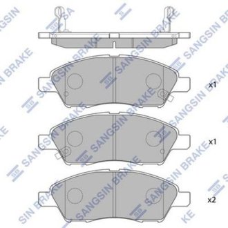 Колодки передние Hi-Q (SANGSIN) SP2084