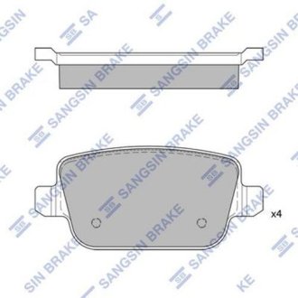 Колодка торм. FORD MONDEO задн. (SangSin) Hi-Q (SANGSIN) SP2101R