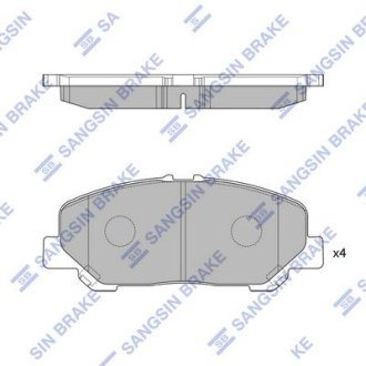 Колодки тормозные передние Hi-Q (SANGSIN) SP2183