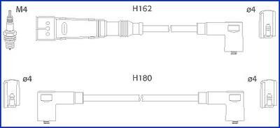 Дроти запалення, набір HITACHI 134715