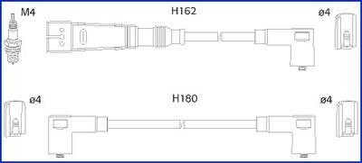 Дроти запалення, набір HITACHI 134784