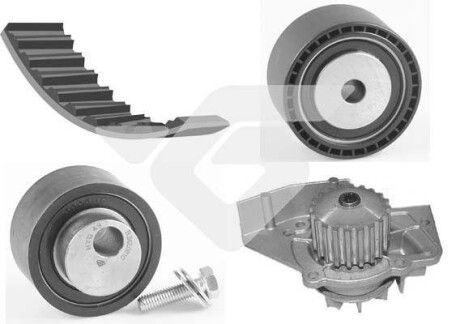 Помпа води + комплект ремня ГРМ HUTCHINSON KH189WP31