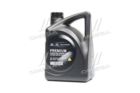 Олива моторна Hyundai/Kia Premium Gasoline 5W-20 API SL, ILSAC GF-3, 05100-00421 (Каністра 4л) Hyundai/Kia/Mobis 0510000421