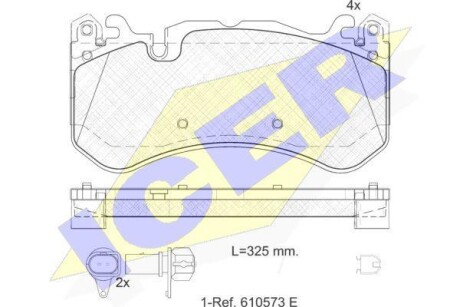 Дисковые тормозные колодки ICER 182079-203