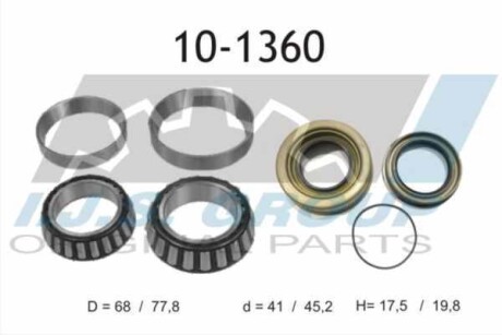 Комплект підшипника колеса IJS GROUP 101360