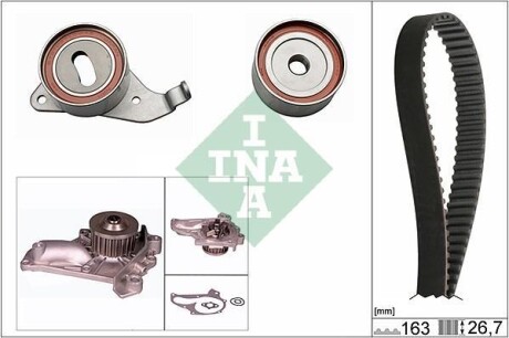 Комплект водяного насоса та зубчастого ременя INA 530026830