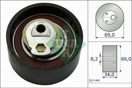 Ролик паска приводного Fiat Ducato 2.3 JTD 04.02- INA 531050510