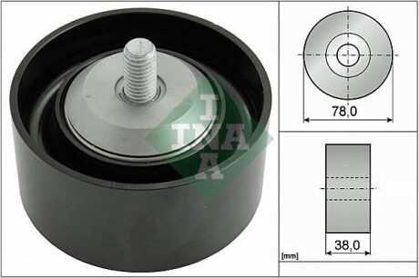 Ролик натяжителя ременя DEUTZ FAHRSERIES 9 AGROTRON TTV (в-во) INA 532 0593 10