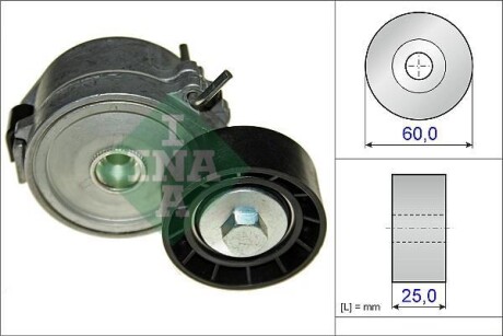 Натягувач ременя генератора, 1.6 16V INA 534044710