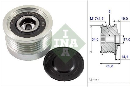 Ролик alternatora INA 535022110