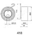 Устройство для натяжения ремня, ремень ГРМ JAPANPARTS BE418 (фото 2)