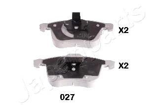 Колодки гальмівні CADILLAC P. BLS 06- JAPANPARTS PA027AF (фото 1)