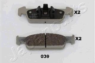 Колодки гальмівні DACIA P. LOGAN 1,2 12- JAPANPARTS PA039AF