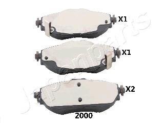 Колодки гальмівні TOYOTA P. AURIS 12- JAPANPARTS PA2000AF (фото 1)