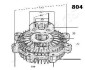 Віскомуфта вентилятора охолодження JAPANPARTS VC804 (фото 3)