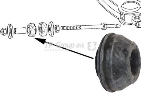 Сайлентблок реактивної тяги VW T2 1,6-2,1 79- JP GROUP 1140201200