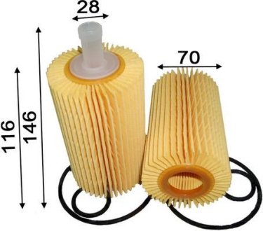 Фильтр масляный вставка LC200/SEQUOIA/TUNDRA/ 1VD-FTV/3UR-FE/1UR-FE JS ASAKASHI OE0071