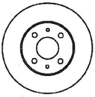 Диск гальмівний ALFA 147/156/164 251mm /T/ Jurid 561340JC