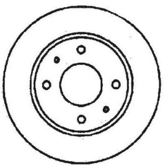 Гальмівний диск передній Nissan 200SX, Almera II, Primera, Sentra V / Infiniti G20 Jurid 561582JC