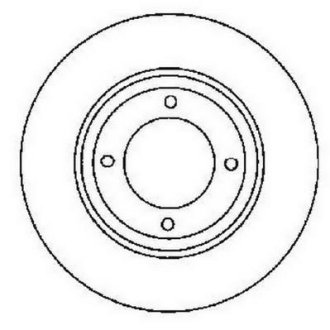 Диск гальмівний AUDI 80 280mm /P/ Jurid 561688JC